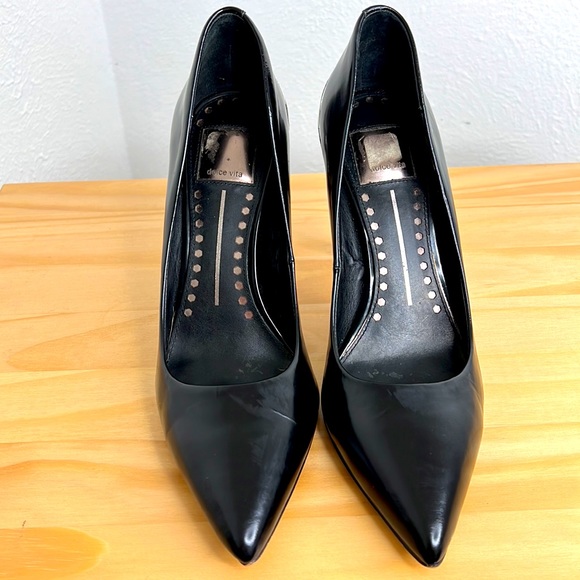 Croc Embossed Dolce Vita Leather Pumps Size 9.5 - Picture 3 of 10